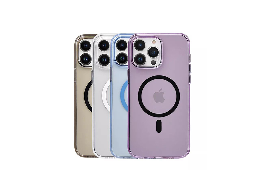 Customized Anti slip UV Anti Yellow Hand Grip Wireless Charging Magsafes Magnetic Cell Phone Case For iPhone 13 14 15 Pro Max Plus