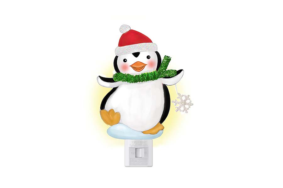 Christmas penguin light
