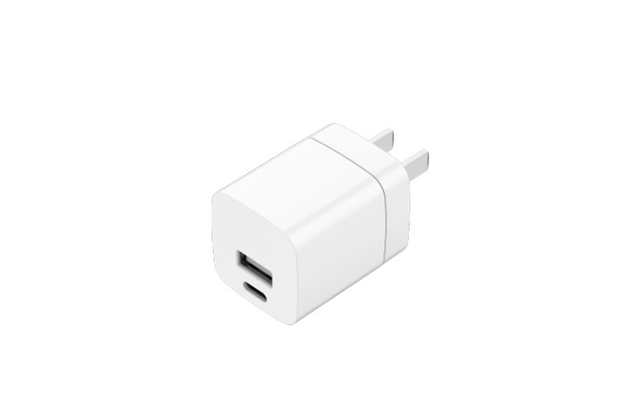 Type C + USB A Port PD 30W Wall Charger - Foldable CN Plug