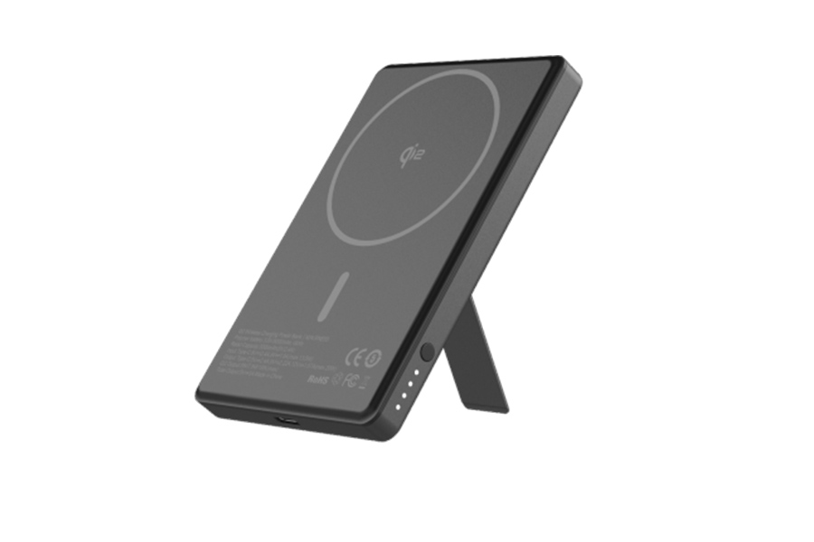10000mAh Charging Bank with Stand Wireless Power Bank Qi2 Powerstation External Battery Pack