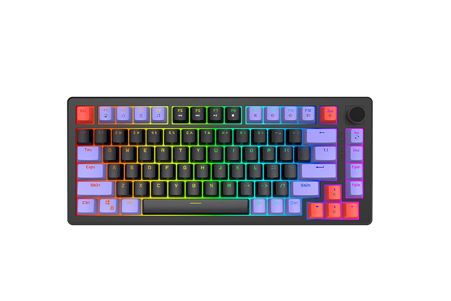Ergonomic 83 keys simple design multi-function DIY wireless custom mechanical keyboard gamer keyboard